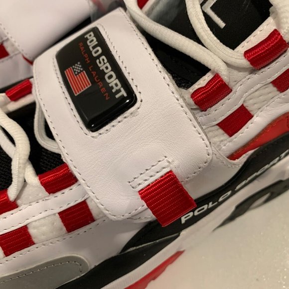 Polo Sport PS100 RALPH LAUREN🔥New Men's White Hi Top Shoes Gym Cross Fit - Picture 2 of 11